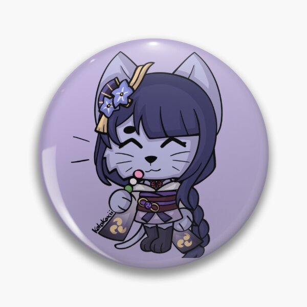 Item preview, Genshin impact Raiden Shogun Ei cute chibi wolf artwork  designed and sold by Kotokoxii.