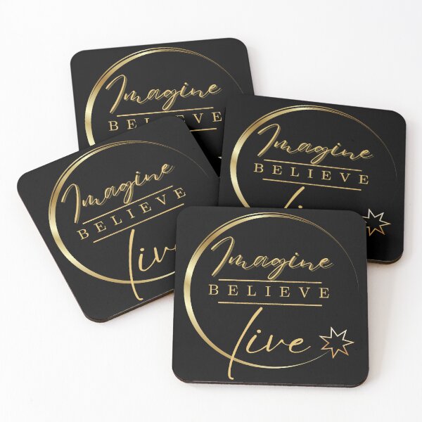 Item preview, Imagine believe live, motivational quote  designed and sold by Vesna7791.