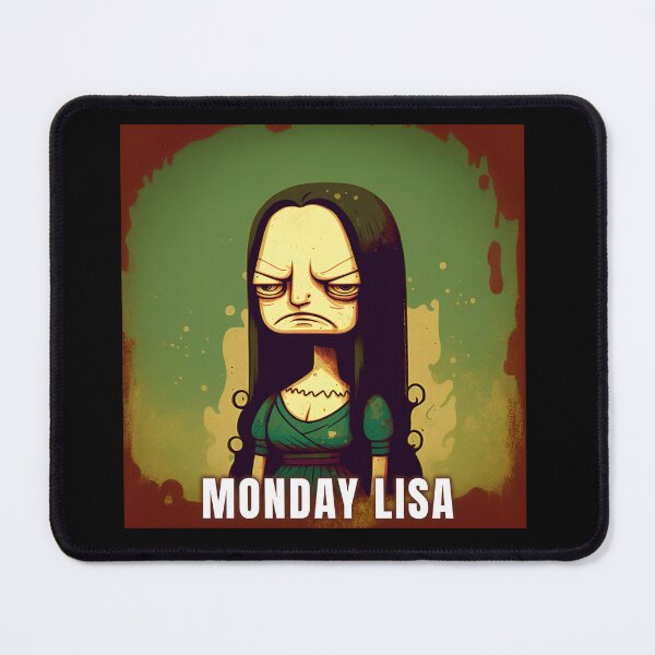 Item preview, Monday Lisa - haunted portrait of Monday designed and sold by MeditationMind.