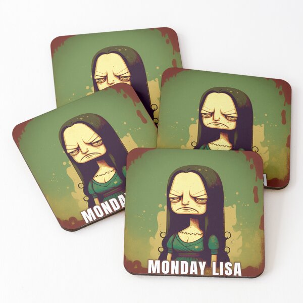 Item preview, Monday Lisa - haunted portrait of Monday designed and sold by MeditationMind.