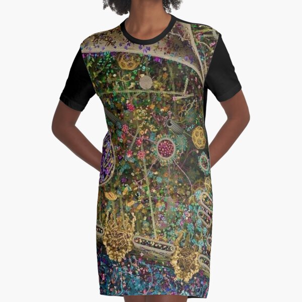 Most detailed model of a human cell that we have managed to compile to date #model #HumanCell #Human #Cell Graphic T-Shirt Dress