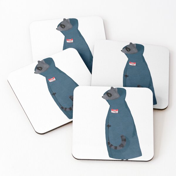 Item preview, 4 raccoons in a trentchcoat designed and sold by AdventuringArt.