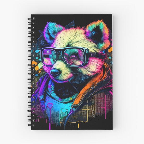 Item preview, Psychedelic Pandabear With Sun Glasses (Painting Art) designed and sold by The-Fox-Hole.