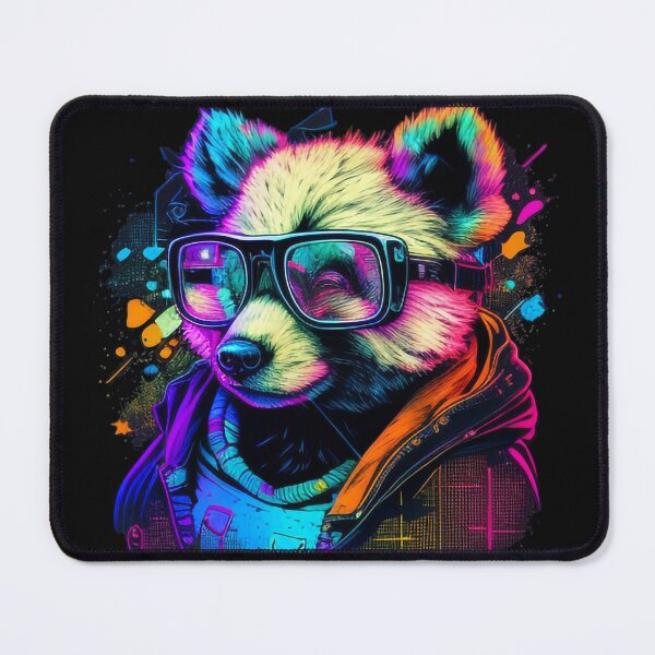 Item preview, Psychedelic Pandabear With Sun Glasses (Painting Art) designed and sold by The-Fox-Hole.