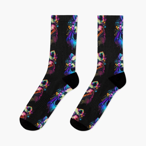 Item preview, Psychedelic Pandabear With Sun Glasses (Painting Art) designed and sold by The-Fox-Hole.