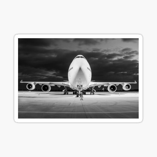 Airplane Boeing 747 Sticker