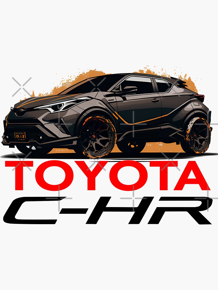 "Toyota CHR Fan Club Version" Sticker for Sale by hasitha2010 Redbubble