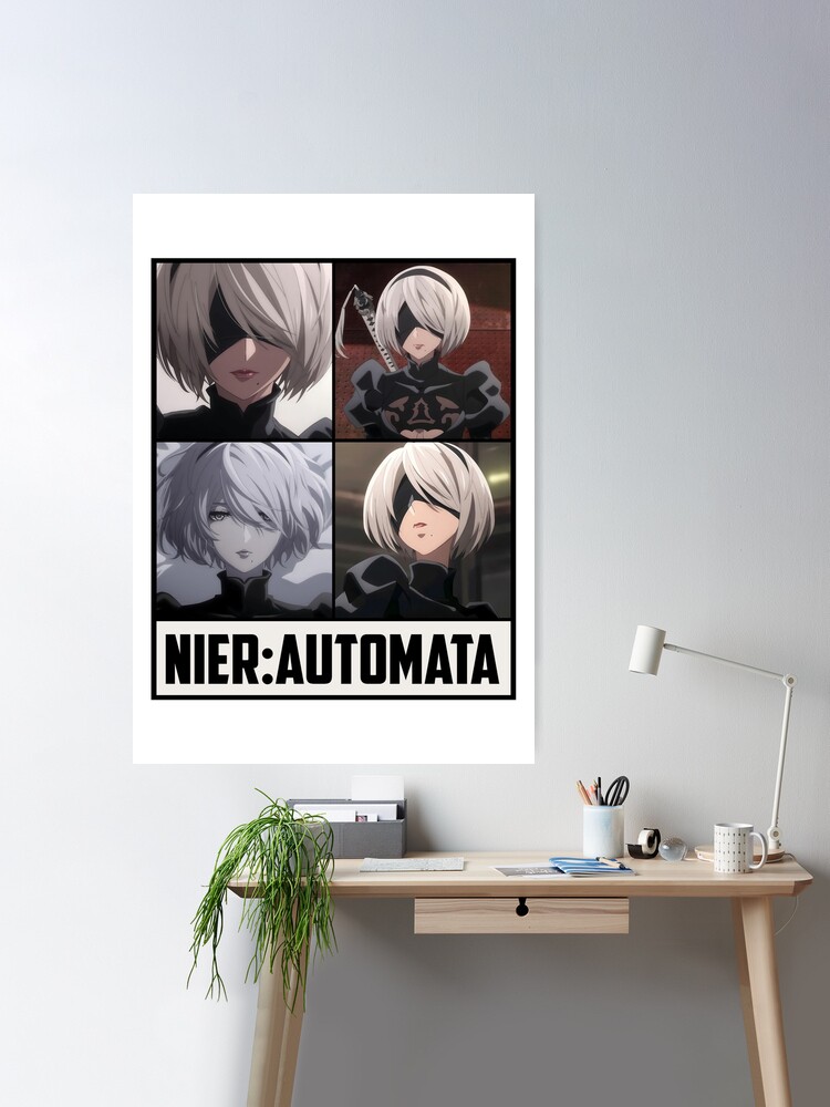 Nier Automata anime Canvas Wall Poster  Nier automata, Automata, Anime  drawings