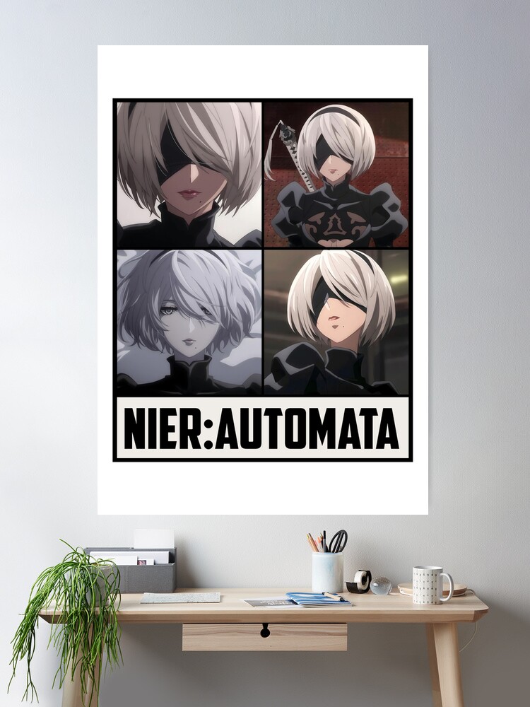 Nier Automata anime Canvas Wall Poster  Nier automata, Automata, Anime  drawings