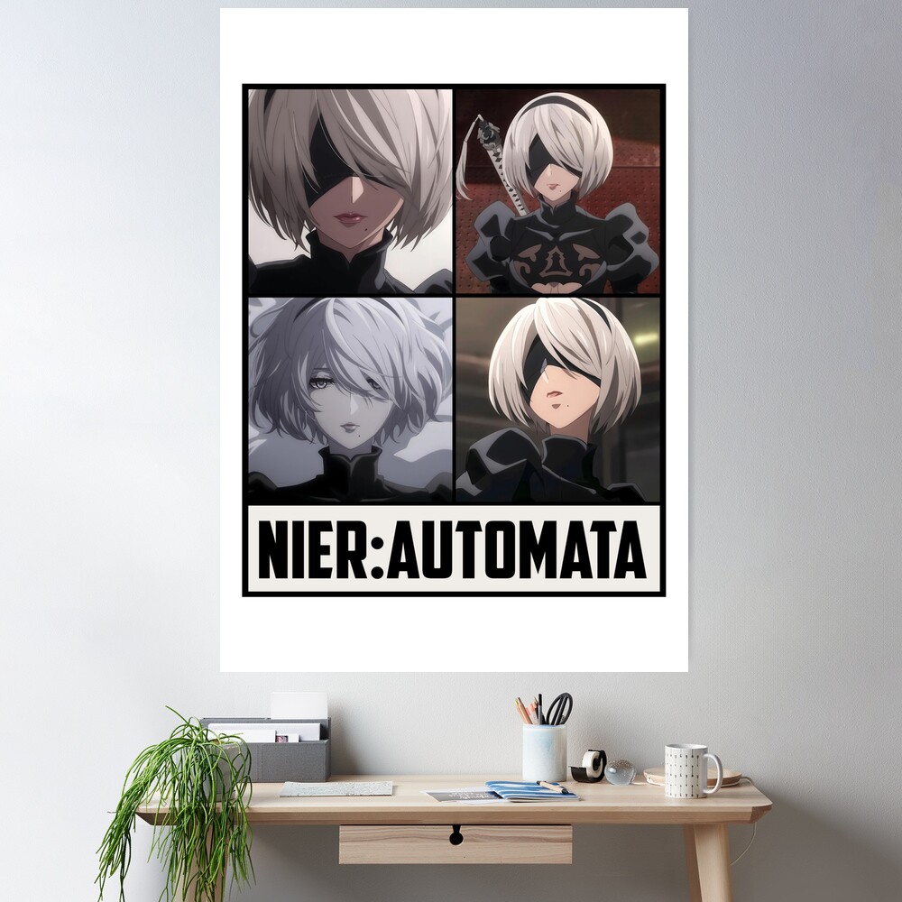 Nier Automata anime Canvas Wall Poster  Nier automata, Automata, Anime  drawings