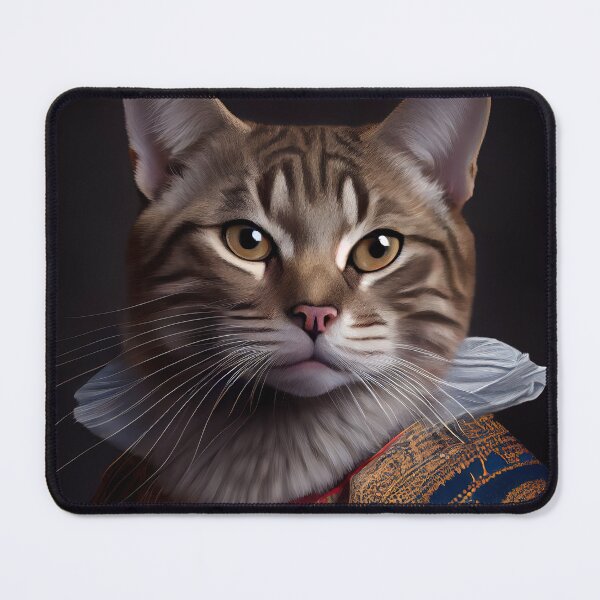 Item preview, Javanese Cat Breed Portrait Royal Renaissance Animal Painting designed and sold by Nalaxation.