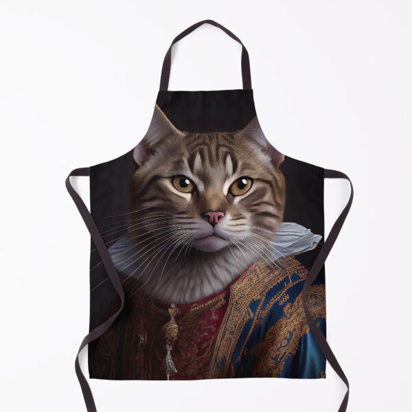 Item preview, Javanese Cat Breed Portrait Royal Renaissance Animal Painting designed and sold by Nalaxation.