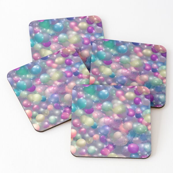 Item preview, Pastel colors round ballons of different size and colors designed and sold by LaszloToth.