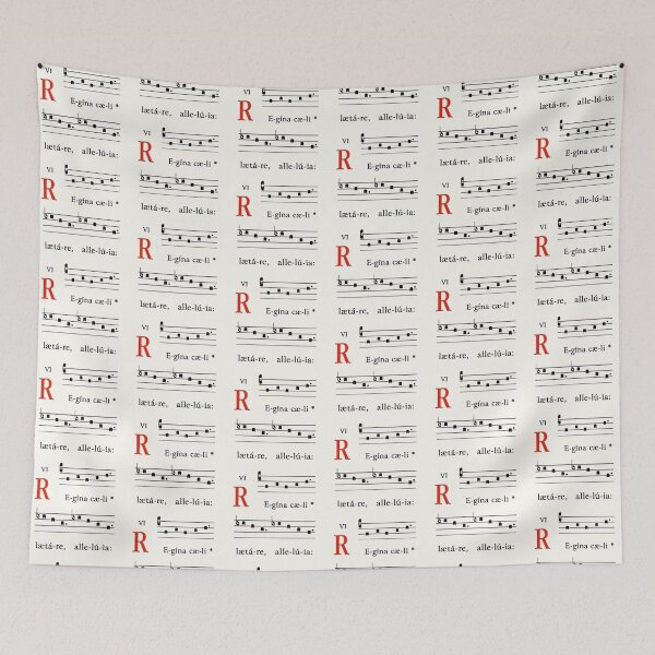 Item preview, Easter Medieval Gregorian Chant Regina Caeli Queen of Heaven Rejoice designed and sold by IceCreamMuseum.