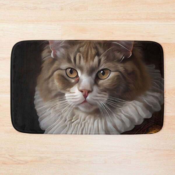 Item preview, LaPerm Cat Breed Portrait Royal Renaissance Animal Painting designed and sold by Nalaxation.