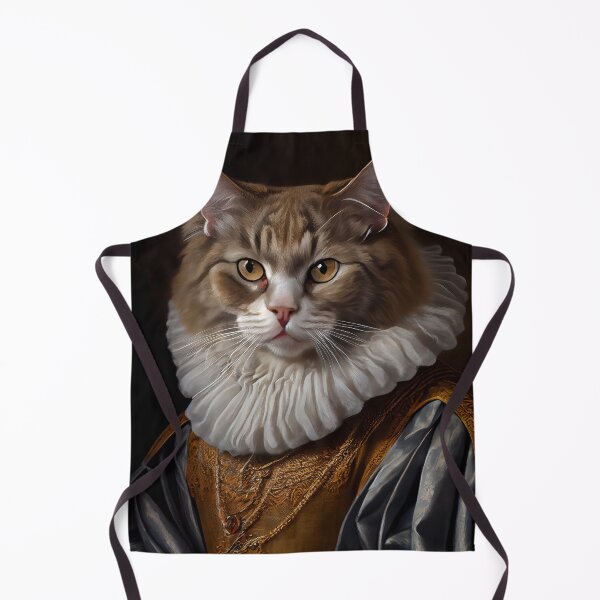 Item preview, LaPerm Cat Breed Portrait Royal Renaissance Animal Painting designed and sold by Nalaxation.