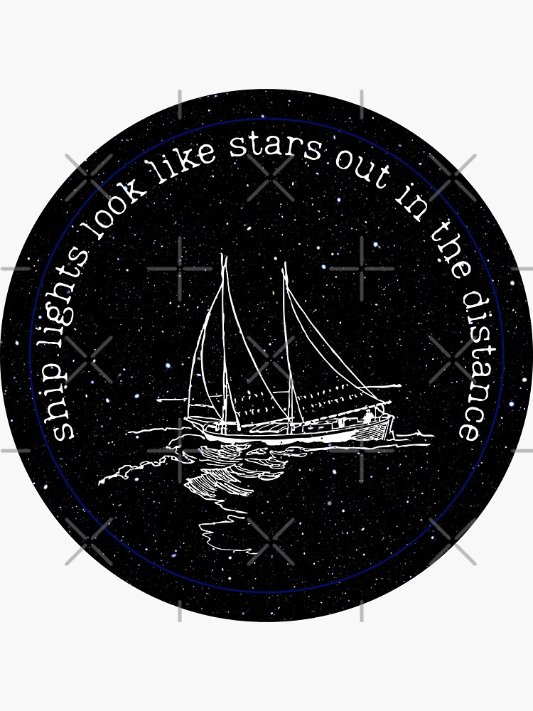 "Ship lights look like stars" Sticker for Sale by heidiwilhelmina