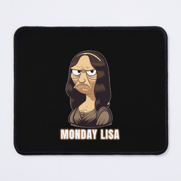 Item preview, Grumpy Monday Lisa cool funny illustration designed and sold by MeditationMind.