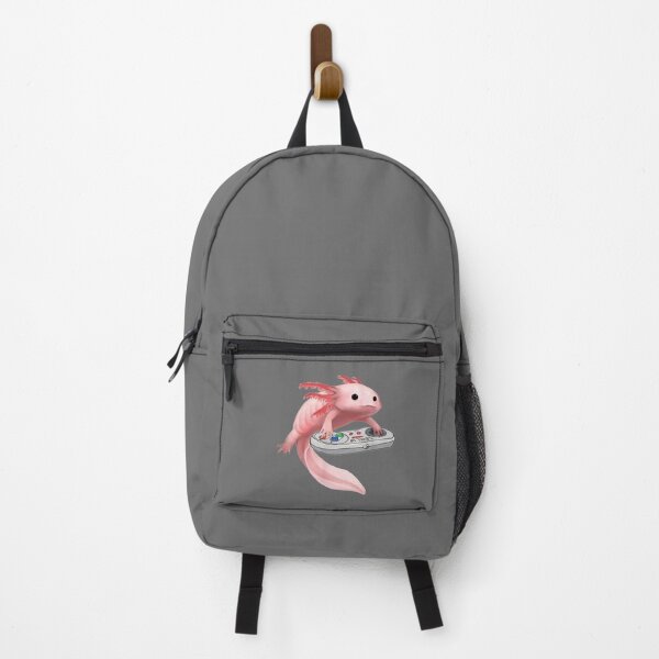 Item preview, axolotl fish playing video game essentia designed and sold by Solrosales.