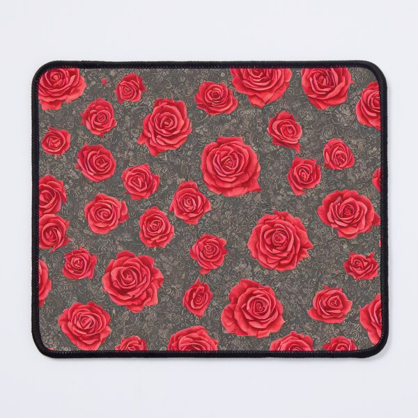 Item preview, Repeating pattern red roses texture designed and sold by LaszloToth.