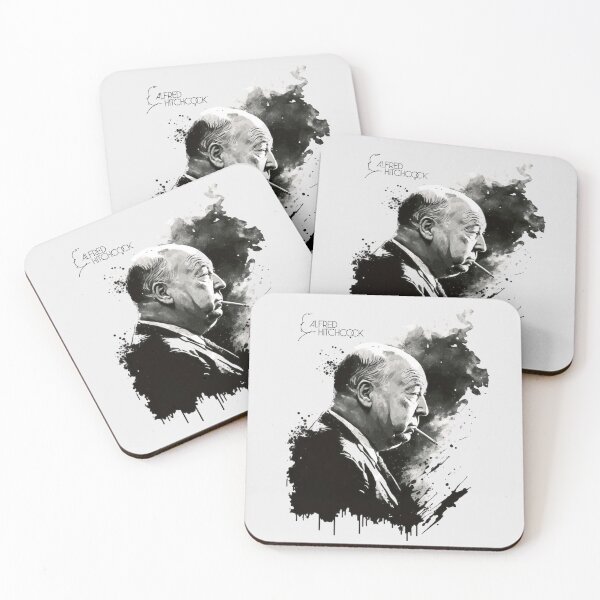Item preview, Alfred Hitchcock drawing black and white designed and sold by MeowStore21.