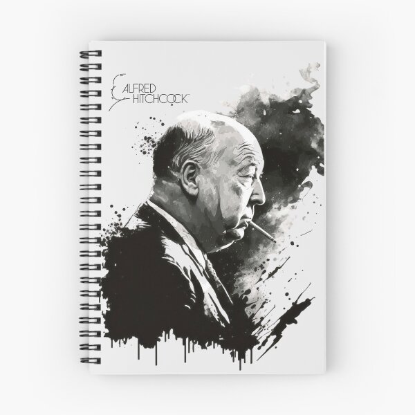 Item preview, Alfred Hitchcock drawing black and white designed and sold by MeowStore21.