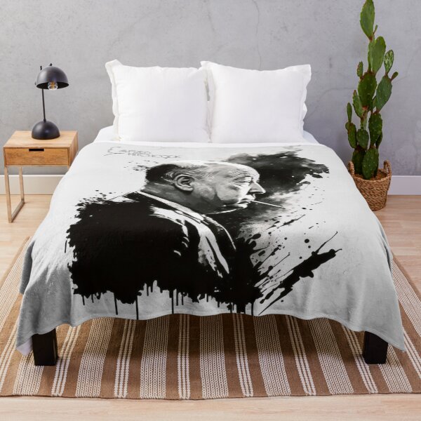 Item preview, Alfred Hitchcock drawing black and white designed and sold by MeowStore21.