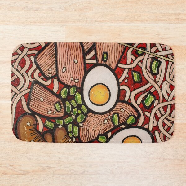 Item preview, Ramen noodle Chicken abstract oil painting designed and sold by Yue Zeng Art Studio.