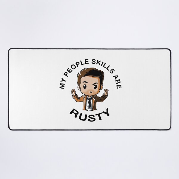 Item preview, My People Skills Are Rusty Funny Cartoon Supernatural Quote by Cas Castiel designed and sold by andrei49387.