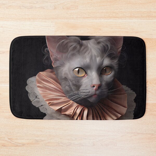Item preview, Lykoi Queen Cat Breed Portrait Royal Renaissance Animal Painting designed and sold by Nalaxation.