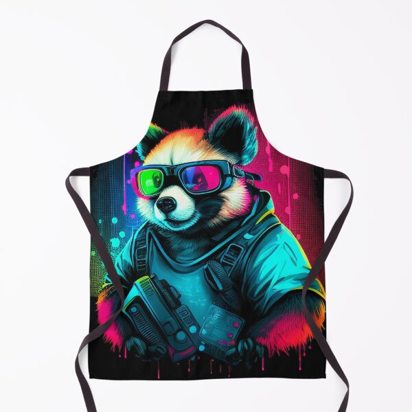 Item preview, Cool Psychedelic Pandabear With Sun Glasses (Painting Art) designed and sold by The-Fox-Hole.