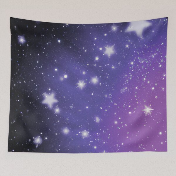 Item preview, Blue and Purple Light Shining in Space designed and sold by Healio2.