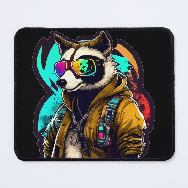 Item preview, Psychedelic Pandabear With Sun Glasses (Painting Art) designed and sold by The-Fox-Hole.