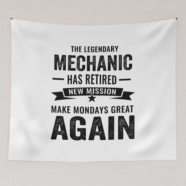 Item preview, Mechanic perfect retirement gift idea, Retired Mechanic Funny Saying designed and sold by Dogs Geeky⭐⭐⭐⭐⭐.
