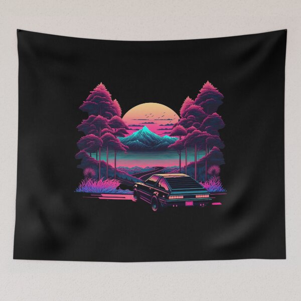 Item preview, Retro  Classic Car Sunset designed and sold by foxforce.