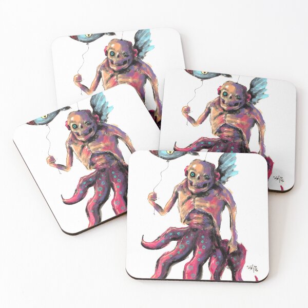 Item preview, Nuclear War Zombie Mutant Horror Contemporary Abstract Acrylic Hand Drawing Colorful Painting Art designed and sold by Ruslan Aksenov.