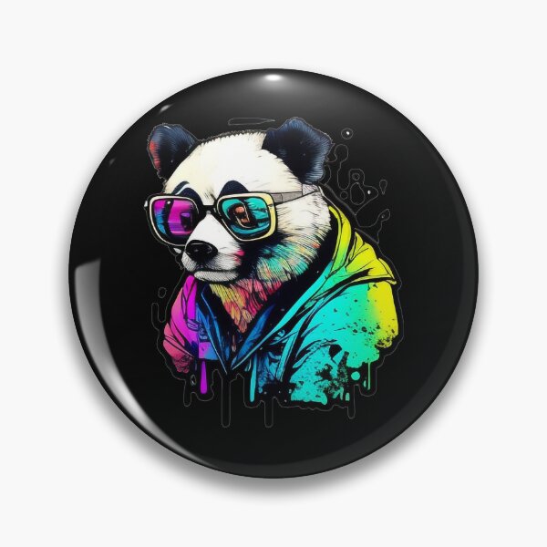 Item preview, Psychedelic Pandabear With Sun Glasses (Painting Art) designed and sold by The-Fox-Hole.