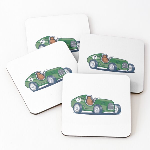 Item preview, Retro race car - racing green designed and sold by Ellisano.