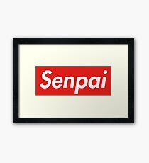 Supreme Senpai Framed Print