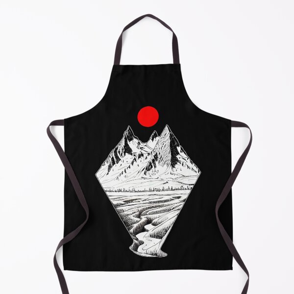 Item preview, Mountains and red sun designed and sold by Faust-ART.