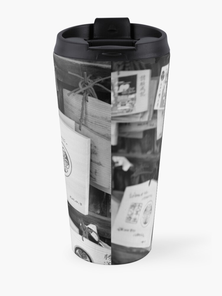 Alternate view of Wooden messages - Tokyo, Japan Travel Mug