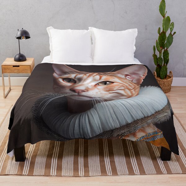 Item preview, Ocicat Princess Cat Breed Portrait Royal Renaissance Animal Painting designed and sold by Nalaxation.