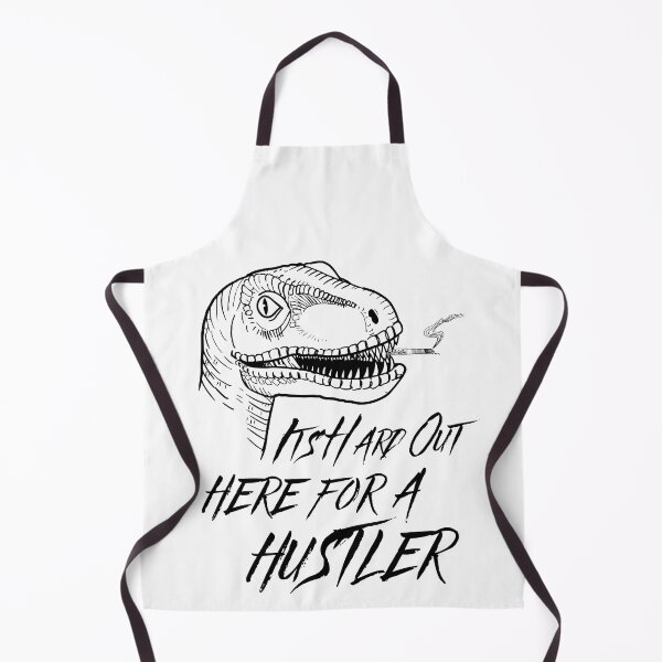 Item preview, Funny Velociraptor Entrepreneur Smoking It's Hard out here for a Hustler designed and sold by mkzmerch.