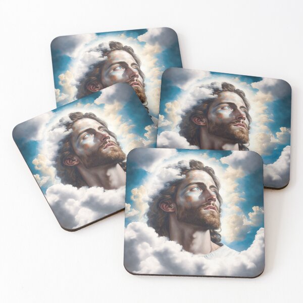 Item preview, Jesus Christ Portrait with Cloud Art designed and sold by unrealartwork.