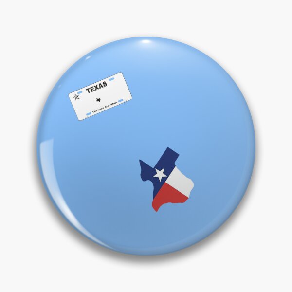 Item preview, Original Texas Flag State Outline Pattern and license plate Blue  designed and sold by Dude  Stuff.