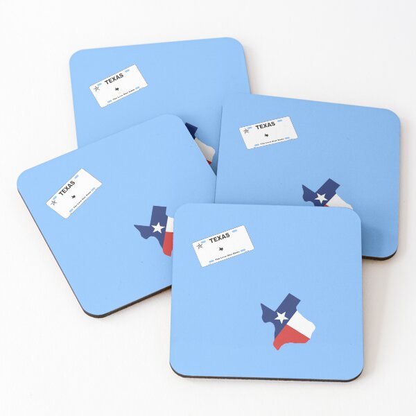 Item preview, Original Texas Flag State Outline Pattern and license plate Blue  designed and sold by Dude  Stuff.