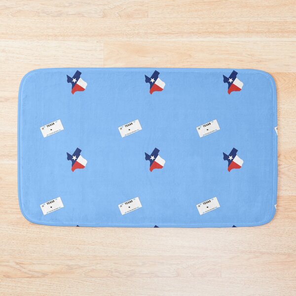 Item preview, Original Texas Flag State Outline Pattern and license plate Blue  designed and sold by Dude  Stuff.