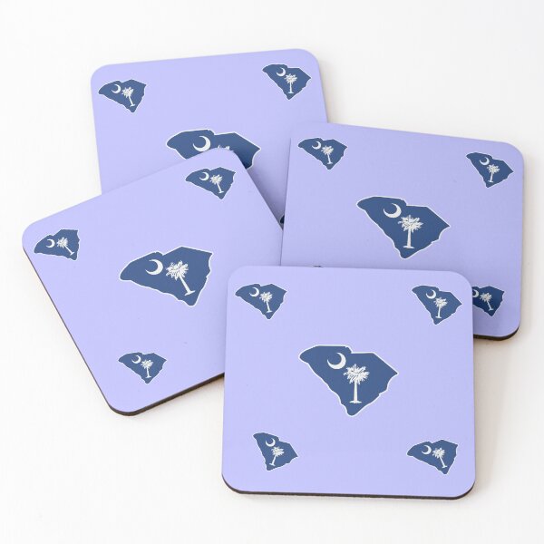 Item preview, Original South Carolina Flag Sticker pack pattern - Blue designed and sold by Dude Stuff.