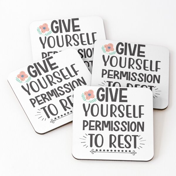 Item preview, Give your self permission to rest designed and sold by LadyHustle.