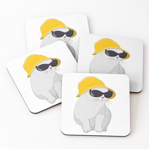 Item preview, Cat with sunglasses and hat designed and sold by IsabelleBellino.